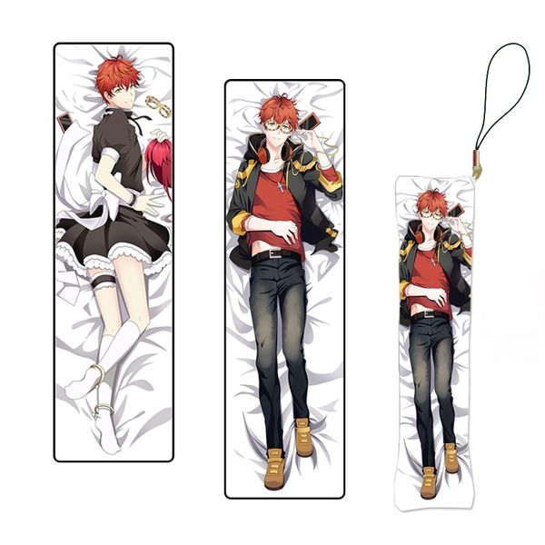 male mystic messenger anime keychain figure 707 han zen mini dakimakura charm pillow pendants custom key chain phone strap, Silver
male mystic messenger anime keychain figure 707 han zen mini dakimakura charm pillow pendants custom key chain phone strap, Silver