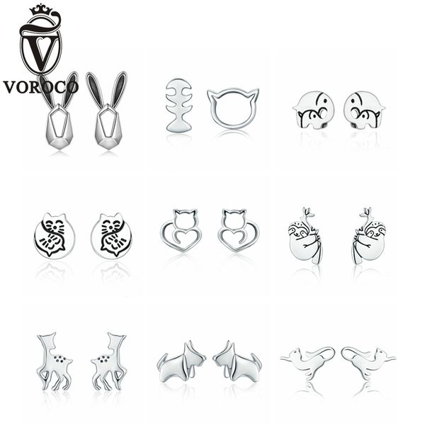 voroco sell 100% 925 sterling silver earrings cute lovely animal series stud earring for woman girl trendy party jewelry, Golden;silver
voroco sell 100% 925 sterling silver earrings cute lovely animal series stud earring for woman girl trendy party jewelry, Golden;silver