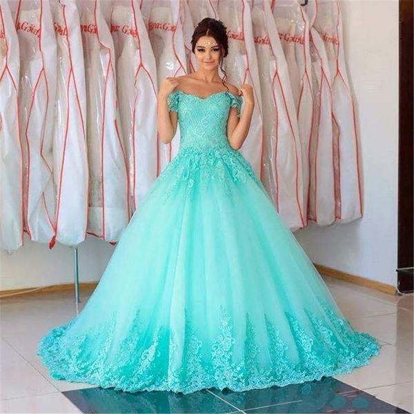 новое великолепное бирюзовое бальное платье quinceanera платья с открытыми плечами кружева аппликация sweet 16 sweep train плюс размер вечер, Blue;red
новое великолепное бирюзовое бальное платье quinceanera платья с открытыми плечами кружева аппликация sweet 16 sweep train плюс размер вечер, Blue;red