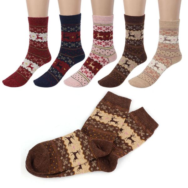 new рождество олень лось дизайн повседневная теплая зима knit шерсти женские носки рождественские украшения supplies 10 пар
new рождество олень лось дизайн повседневная теплая зима knit шерсти женские носки рождественские украшения supplies 10 пар