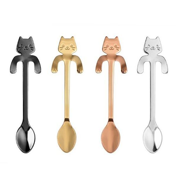 stainless steel cartoon cat spoons creative ice cream dessert long handle coffee stirring spoon tableware kitchen toos set
stainless steel cartoon cat spoons creative ice cream dessert long handle coffee stirring spoon tableware kitchen toos set