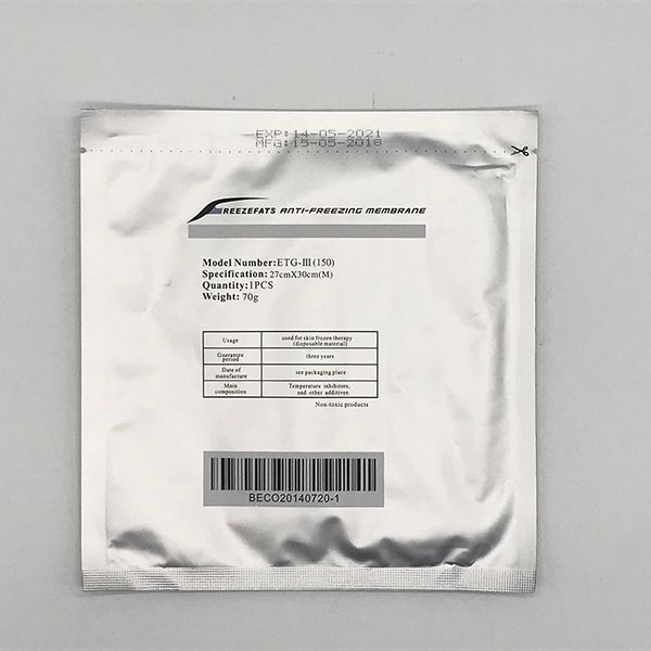 2018 new arrival antie membrane 27*30cm universal size antiing membrane anti-ing membrane pad for cryotherapy sale
2018 new arrival antie membrane 27*30cm universal size antiing membrane anti-ing membrane pad for cryotherapy sale