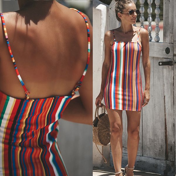 new 2018 fashion summer women straight dresses preppy style women's slim striped sleeveless short colorful mini dress, Black;gray
new 2018 fashion summer women straight dresses preppy style women's slim striped sleeveless short colorful mini dress, Black;gray