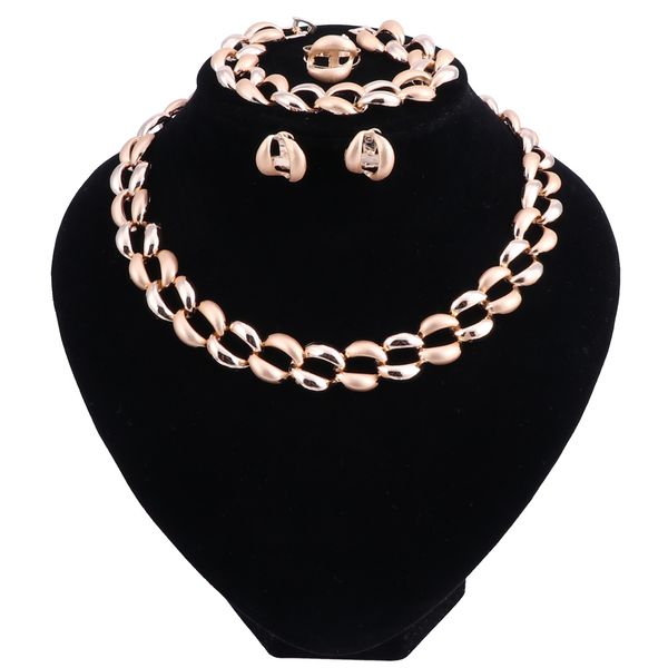 fashion wedding dubai africa nigeria african jewelry set gold-color necklace earrings bracelet rings romantic woman bridal jewelry sets, Black
fashion wedding dubai africa nigeria african jewelry set gold-color necklace earrings bracelet rings romantic woman bridal jewelry sets, Black
