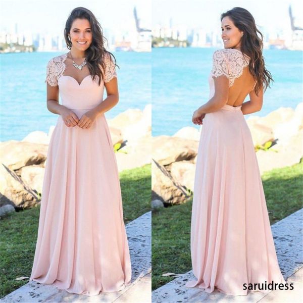 scoop hollow back lace sweep train chiffon beach garden new blush country bridesmaid dresses wedding guest maid of honor dress, White;pink
scoop hollow back lace sweep train chiffon beach garden new blush country bridesmaid dresses wedding guest maid of honor dress, White;pink