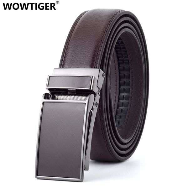 wowtiger men's belt designer luxury coffee cowhide leather 3.0cm waist strap male automatic buckle belts for men ceinture homme, Black;brown
wowtiger men's belt designer luxury coffee cowhide leather 3.0cm waist strap male automatic buckle belts for men ceinture homme, Black;brown