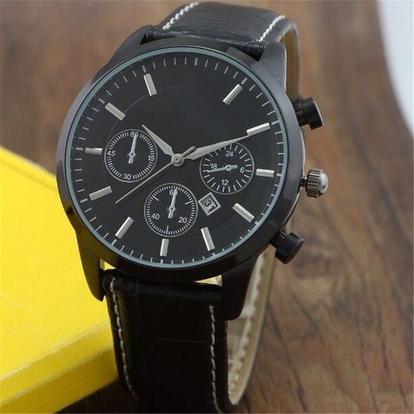 Luxury Watches Top Brand AR Black Men Fashion Watches Leather strap Sports Watches Dw Men Fashion Quartz Wathces Relogio Masculino 
Luxury Watches Top Brand AR Black Men Fashion Watches Leather strap Sports Watches Dw Men Fashion Quartz Wathces Relogio Masculino