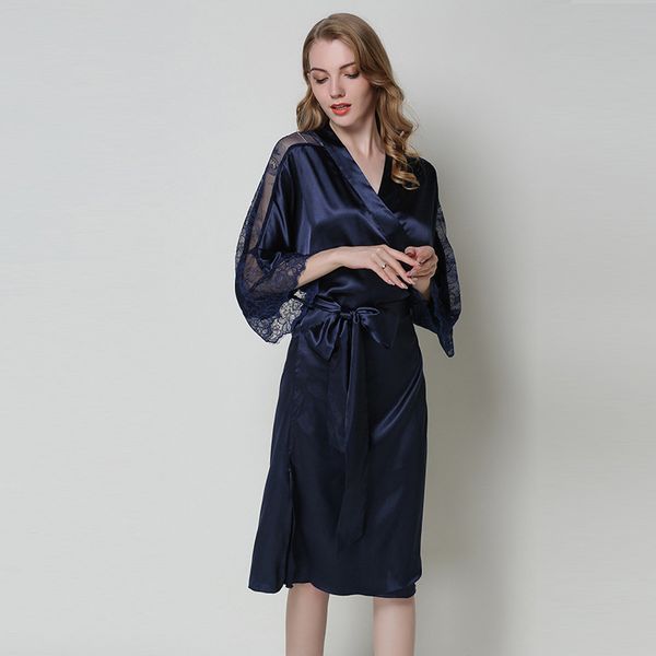 women's sleepwear women wedding bridesmaid robes solid lingerie satin bathrobe three quarter casual summer dressing gown nightwear, Black;red
women's sleepwear women wedding bridesmaid robes solid lingerie satin bathrobe three quarter casual summer dressing gown nightwear, Black;red