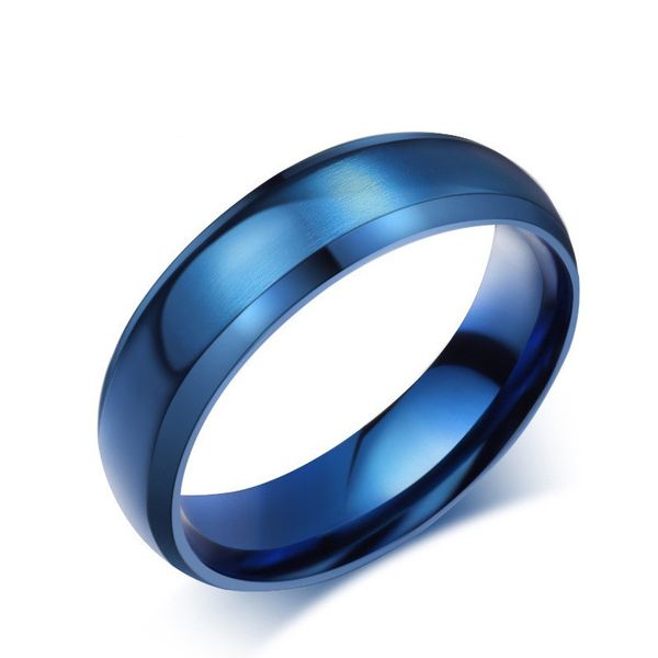 fashion 6mm blue band smooth stainless steel rings size 6/7/8/9/10 titanium steel women men's wedding jewelry, Silver
fashion 6mm blue band smooth stainless steel rings size 6/7/8/9/10 titanium steel women men's wedding jewelry, Silver