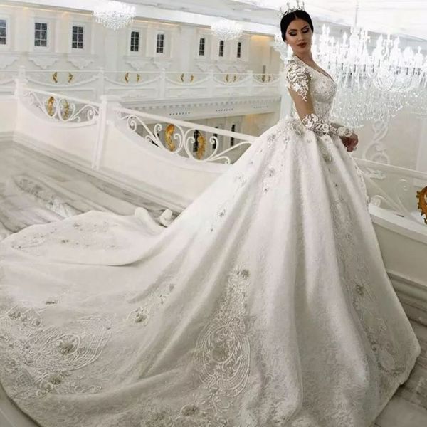 crystal beaded lace ball gown wedding dress saudi arabia sweetheart appliqued bridal dress glamorous dubai vintage princess wedding dresses, White
crystal beaded lace ball gown wedding dress saudi arabia sweetheart appliqued bridal dress glamorous dubai vintage princess wedding dresses, White