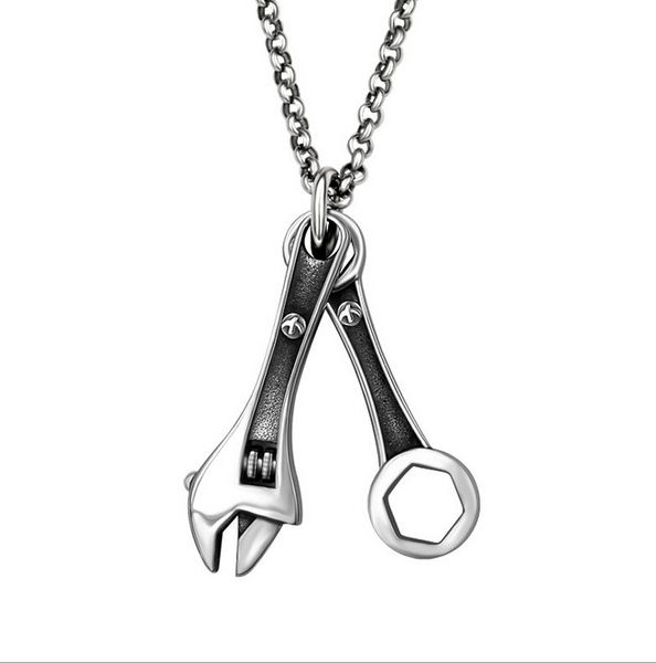 fashion men's stainless steel wrench spanner pendants necklace for men jewelry silver color link chain punk gifts
fashion men's stainless steel wrench spanner pendants necklace for men jewelry silver color link chain punk gifts
