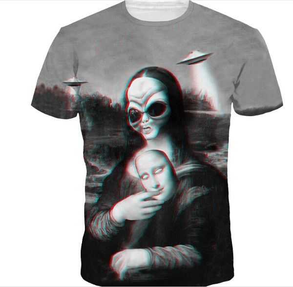 funny 3d alien mona lisa printing mens clothes sports loose short sleeved t-shirt summer crew neck, White;black
funny 3d alien mona lisa printing mens clothes sports loose short sleeved t-shirt summer crew neck, White;black
