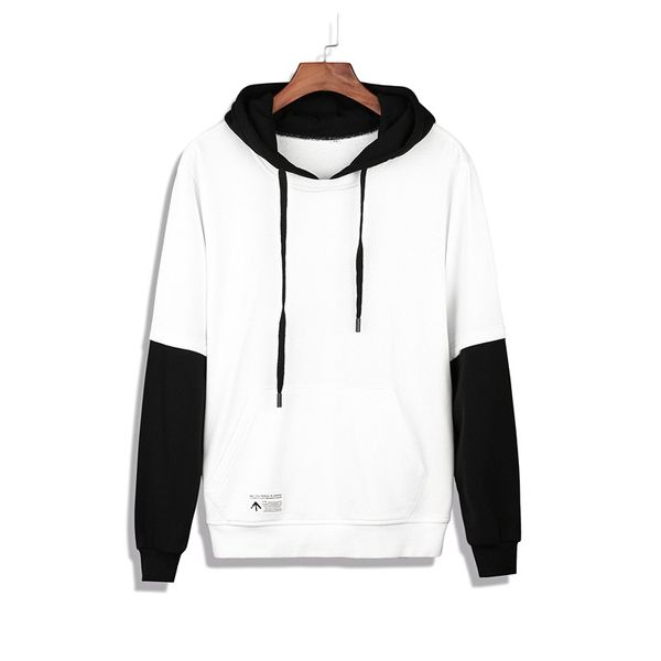 men's winter hoodie new style false two hooded head color fashion trendsetter casual hoodies jacket, Black
men's winter hoodie new style false two hooded head color fashion trendsetter casual hoodies jacket, Black