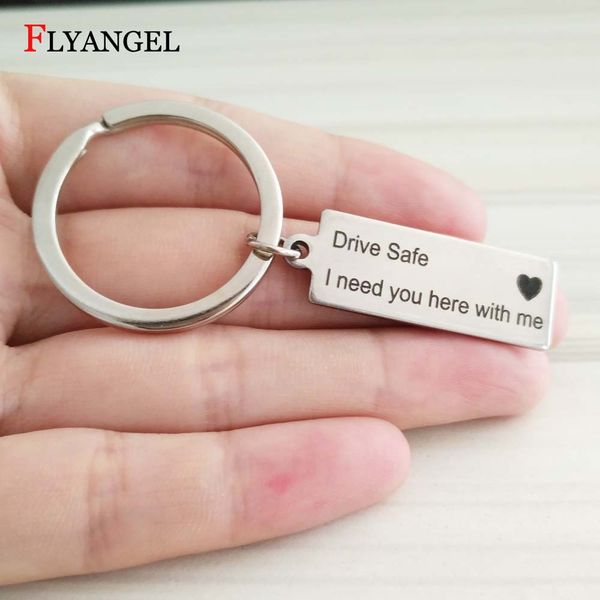 customized drive safe i need you here with me lettering charm engraved key chain key ring for lovers couple friends gifts, Silver
customized drive safe i need you here with me lettering charm engraved key chain key ring for lovers couple friends gifts, Silver