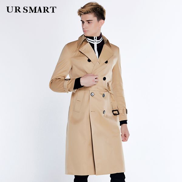 ursmart paragraph dust coat grows double-breasted men contracted high split khaki men's classic trench coat dust, Tan;black
ursmart paragraph dust coat grows double-breasted men contracted high split khaki men's classic trench coat dust, Tan;black