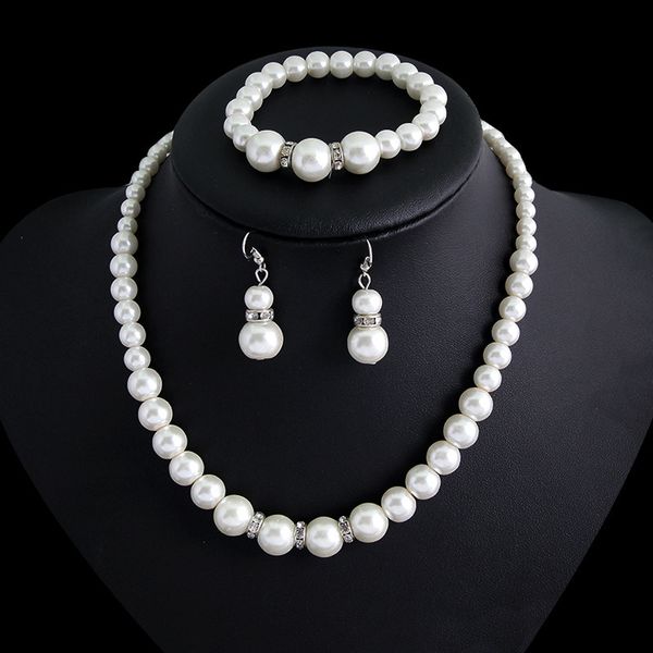 2018 valentine's elegant fashion pearl jewelry sets women crystal charm necklace ring italian bridal party jewelry accessories, Silver
2018 valentine's elegant fashion pearl jewelry sets women crystal charm necklace ring italian bridal party jewelry accessories, Silver