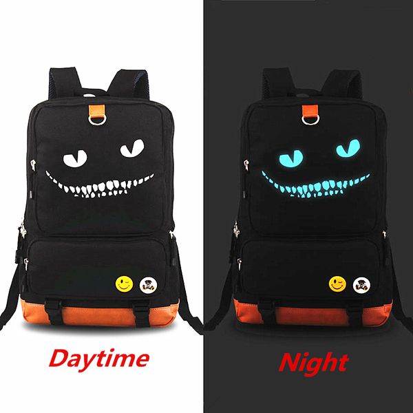 new 2018 alice in wonderland cheshire cat luminous backpack rucksack teenagers men women's student school bags travel lapbag
new 2018 alice in wonderland cheshire cat luminous backpack rucksack teenagers men women's student school bags travel lapbag