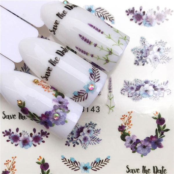 lcj 1 sheet nail stickers water transfer sticker purple flower / lavender designs nail art slider manicure decoration, Black
lcj 1 sheet nail stickers water transfer sticker purple flower / lavender designs nail art slider manicure decoration, Black