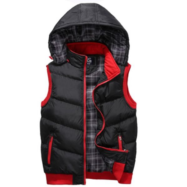 icpans 5xl winter hooded vest men's jacket sleeveless casual waistcoat men's coat slim fit couple vests male jacket autumn sa373, Black;white
icpans 5xl winter hooded vest men's jacket sleeveless casual waistcoat men's coat slim fit couple vests male jacket autumn sa373, Black;white