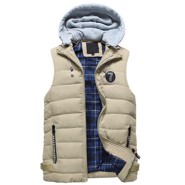 regular fashion men vest hooded winter thick casual slim vest four solid colors mens warm vest new pockets, Black;white
regular fashion men vest hooded winter thick casual slim vest four solid colors mens warm vest new pockets, Black;white