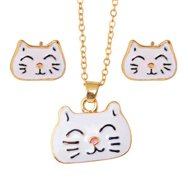 fashion animal cat jewelry sets cute kitten pendant necklace and drop earrings for women statement jewelry set birthday gift, Silver
fashion animal cat jewelry sets cute kitten pendant necklace and drop earrings for women statement jewelry set birthday gift, Silver