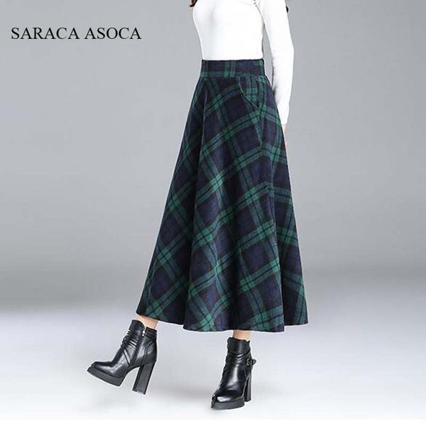 preppy style pleated plaid long skirt student girls autumn winter high waist red plaid bust skirt women, Black
preppy style pleated plaid long skirt student girls autumn winter high waist red plaid bust skirt women, Black