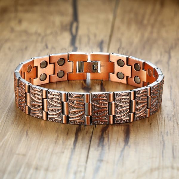 15mm korea copper alloy healthy magnet bracelets men's bio energy germanium double strength therapy bangle male pulseras jewelry, Golden;silver
15mm korea copper alloy healthy magnet bracelets men's bio energy germanium double strength therapy bangle male pulseras jewelry, Golden;silver