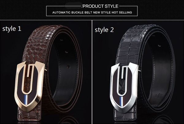 mens designer crocodile pattern belts cowhide real genuine leather luxury big buckle fashion waistband women metal buckle cinture da uomo, Black;brown
mens designer crocodile pattern belts cowhide real genuine leather luxury big buckle fashion waistband women metal buckle cinture da uomo, Black;brown