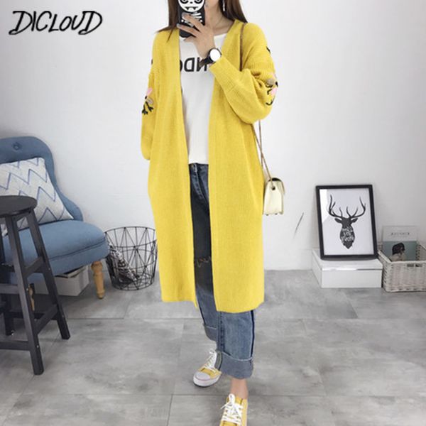 dicloud 2018 harajuku embroidery flower cardigan woman fashion loose oversize sweater female autumn black coat winter clothes, White;black
dicloud 2018 harajuku embroidery flower cardigan woman fashion loose oversize sweater female autumn black coat winter clothes, White;black