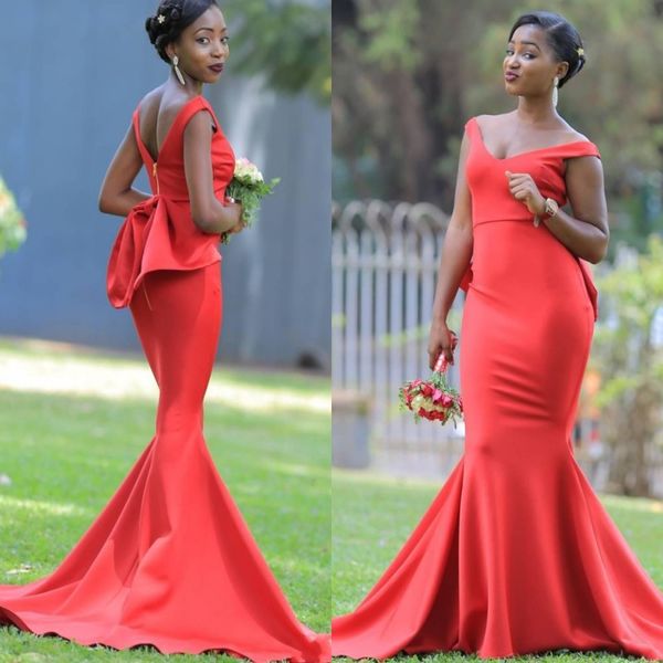 african mermaid bridesmaid dresses long deep v neck peplum country bridesmaid gowns satin maid of honor plus size wedding guest dress, White;pink
african mermaid bridesmaid dresses long deep v neck peplum country bridesmaid gowns satin maid of honor plus size wedding guest dress, White;pink