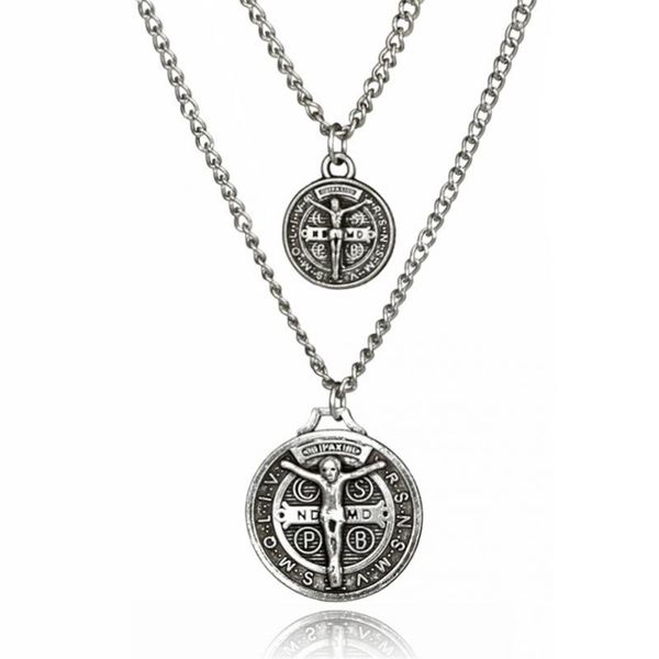 retro multilayer round circle ethnic pattern pendant necklace chain women jewelry, Silver
retro multilayer round circle ethnic pattern pendant necklace chain women jewelry, Silver