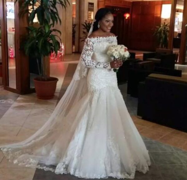 2019 arabic plus size wedding dresses sweep train sheer neck long sleeves custom made bridal gowns for country wedding vestidos de novia, White
2019 arabic plus size wedding dresses sweep train sheer neck long sleeves custom made bridal gowns for country wedding vestidos de novia, White