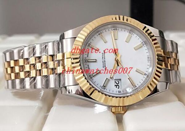 new watch luxury 41mm 18kt gold & stainless white index 126333 automaticmechanical men's watch watches, Slivery;brown
new watch luxury 41mm 18kt gold & stainless white index 126333 automaticmechanical men's watch watches, Slivery;brown