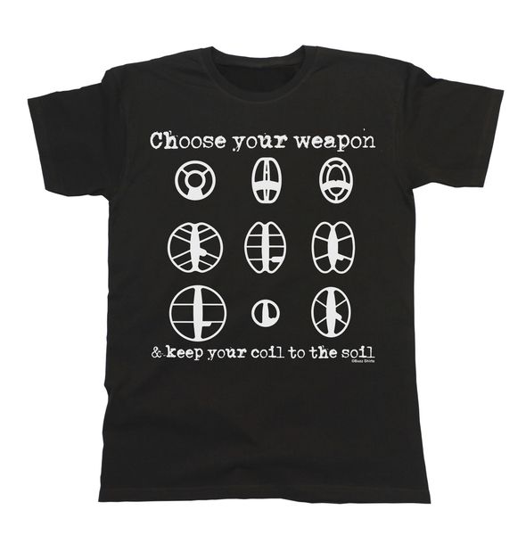 choose your metal detector t-shirt mens ladies coil to soil funny cool short sleeve men t shirt, White;black
choose your metal detector t-shirt mens ladies coil to soil funny cool short sleeve men t shirt, White;black