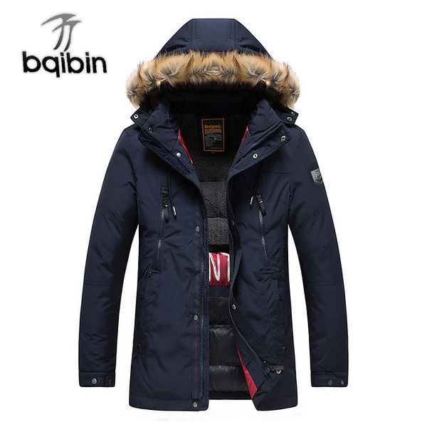 2018 winter jacket men's casual medium length thicken down jacket men's youth lapel hooded panel cotton coat, Black
2018 winter jacket men's casual medium length thicken down jacket men's youth lapel hooded panel cotton coat, Black