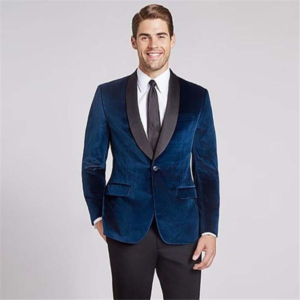2018 custom made blue velvet men suit slim fit 2 pieces men tuxedos for party prom wedding mens suits (jacket+pants+tie, White;black
2018 custom made blue velvet men suit slim fit 2 pieces men tuxedos for party prom wedding mens suits (jacket+pants+tie, White;black