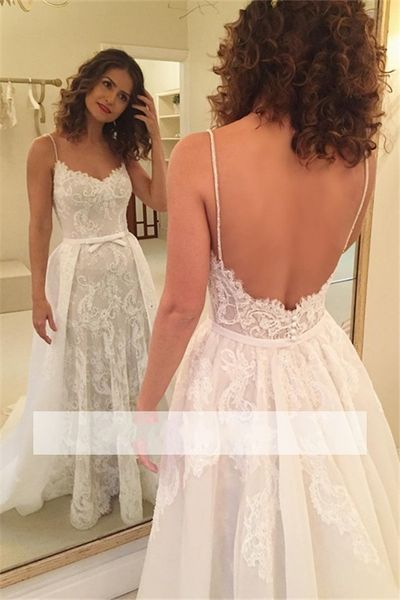 charming arabic lace wedding dresses with detachable train appliques wedding dress backless bridal gowns robe de mariee custom made, White
charming arabic lace wedding dresses with detachable train appliques wedding dress backless bridal gowns robe de mariee custom made, White