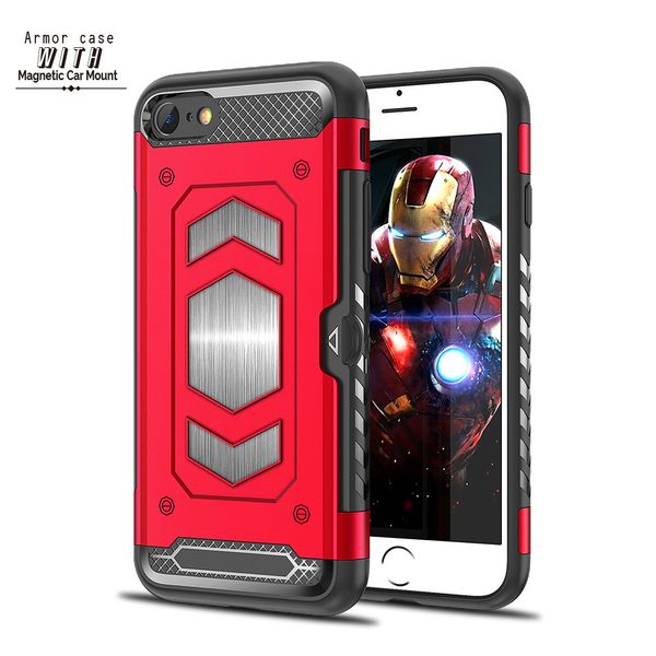 card slot for iphone 8 plus case slim dual layer wallet design magnetic car mount phone case for note 9 armor case
card slot for iphone 8 plus case slim dual layer wallet design magnetic car mount phone case for note 9 armor case