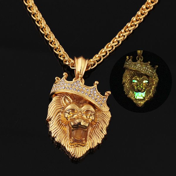 noctilucent necklace diamond insert imperial crown lion head hip-hop men neutrality necklaces gliding glow in the dark 8 5cn ff
noctilucent necklace diamond insert imperial crown lion head hip-hop men neutrality necklaces gliding glow in the dark 8 5cn ff