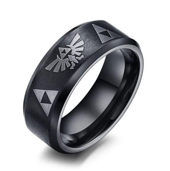 stainless steel the legend of zelda triforce ring for men,black us size 5-13, Slivery;golden
stainless steel the legend of zelda triforce ring for men,black us size 5-13, Slivery;golden