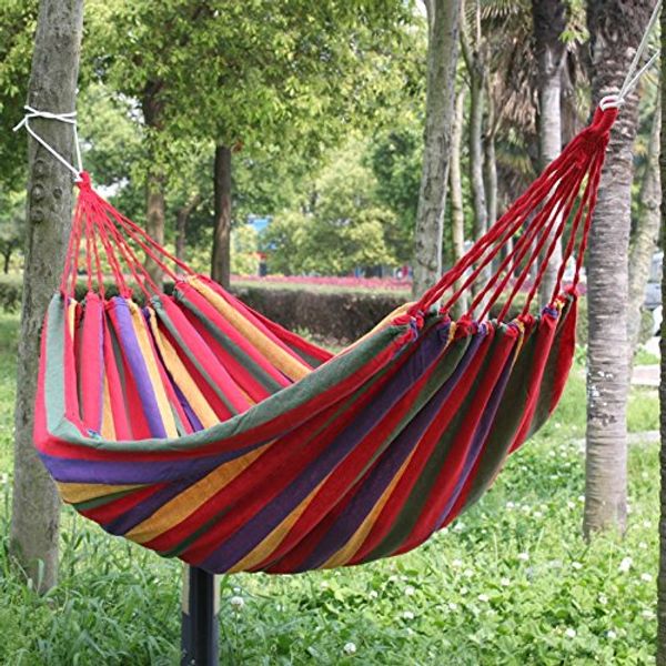 190 x 80cm portable outdoor hammock garden sports home travel camping swing canvas stripe hang bed hammock red
190 x 80cm portable outdoor hammock garden sports home travel camping swing canvas stripe hang bed hammock red