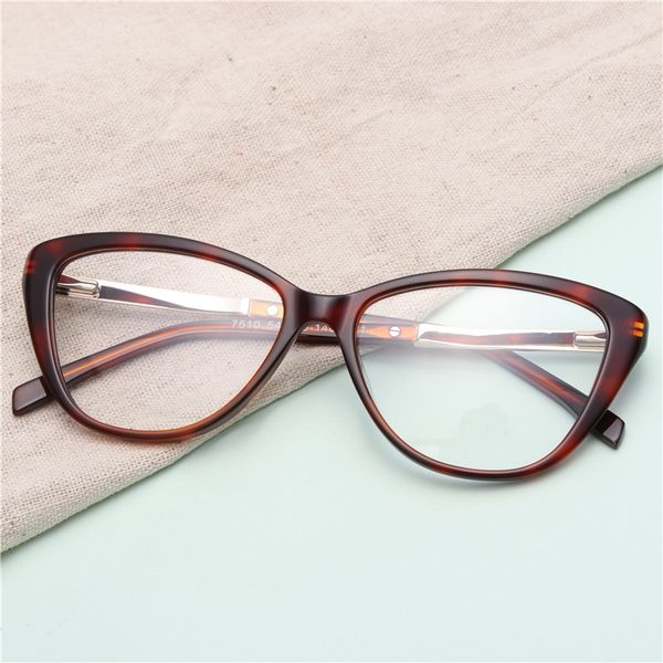women cat's eye acetate glasses clear brand design fashion optical spectacles with glasses case#gp7510, Silver
women cat's eye acetate glasses clear brand design fashion optical spectacles with glasses case#gp7510, Silver