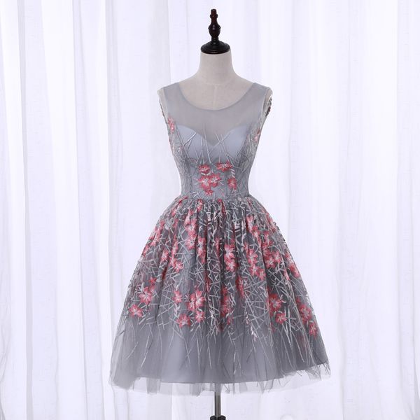 real ps girls custom a-line scoop embroidery short homecoming dresses grey elegant knee length graduation dresses for wedding prom party, Red
real ps girls custom a-line scoop embroidery short homecoming dresses grey elegant knee length graduation dresses for wedding prom party, Red