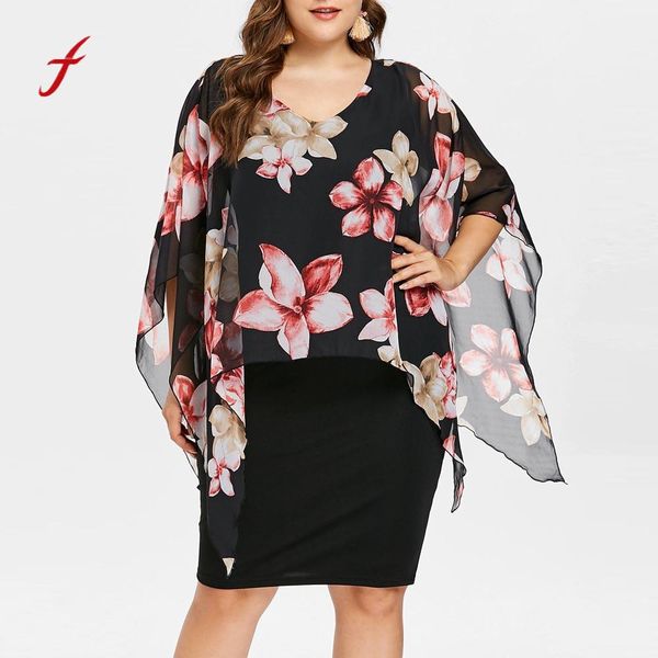 women dress 2018 popular v neck wrap chiffon short sleeve plus size dress simple and elegant comfortable summer boho, Black;gray
women dress 2018 popular v neck wrap chiffon short sleeve plus size dress simple and elegant comfortable summer boho, Black;gray