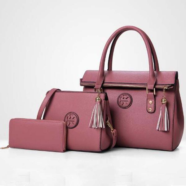 New Lady totes PU Leather Tassel Handbag 3 Pcs Composite Bags Set Lady Shoulder Crossbody Women Bag Female Clutch Wallet
New Lady totes PU Leather Tassel Handbag 3 Pcs Composite Bags Set Lady Shoulder Crossbody Women Bag Female Clutch Wallet
