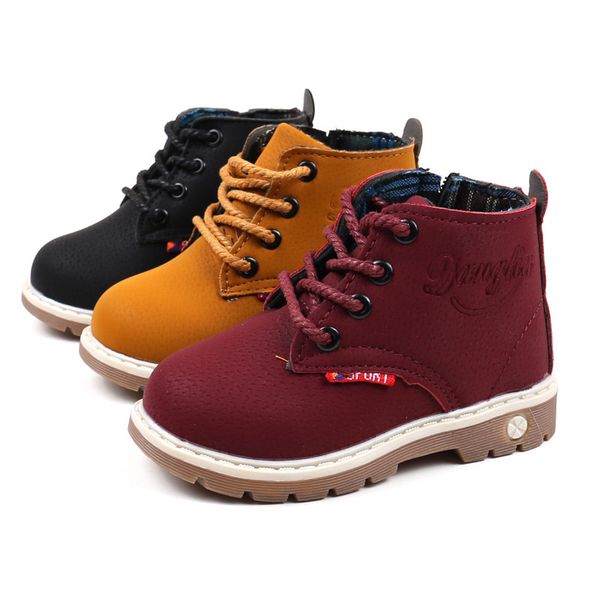 children boys martin boots autumn winter girls fashion warm leather boots gentleman rome non-slip kids for boys, Black;grey
children boys martin boots autumn winter girls fashion warm leather boots gentleman rome non-slip kids for boys, Black;grey
