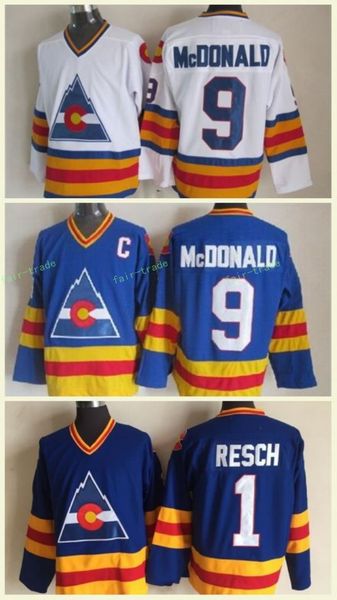 Colorado Avalanche Jersey 1 Glenn Resch Jersey 9 Lanny McDonald Blue White 100% Stitched 1980 Vintage Classic Hockey Jerseys
Colorado Avalanche Jersey 1 Glenn Resch Jersey 9 Lanny McDonald Blue White 100% Stitched 1980 Vintage Classic Hockey Jerseys