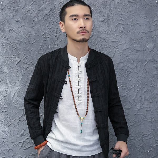 autumn men jackets linen cotton bark stripe chinese style jacket man flax coat men's jacket pattern o-neck asian size, Black;brown
autumn men jackets linen cotton bark stripe chinese style jacket man flax coat men's jacket pattern o-neck asian size, Black;brown