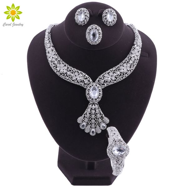 jewelry sets for women wedding flower african beads jewelry set necklace earrings bracelet ring indian ethiopian jewellery, Slivery;golden
jewelry sets for women wedding flower african beads jewelry set necklace earrings bracelet ring indian ethiopian jewellery, Slivery;golden