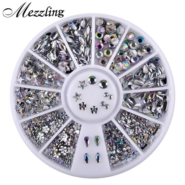 1 box bling ab acrylic nail art rhinestones wheel glier dropwater bow designed diy manicure decorations, Silver;gold
1 box bling ab acrylic nail art rhinestones wheel glier dropwater bow designed diy manicure decorations, Silver;gold